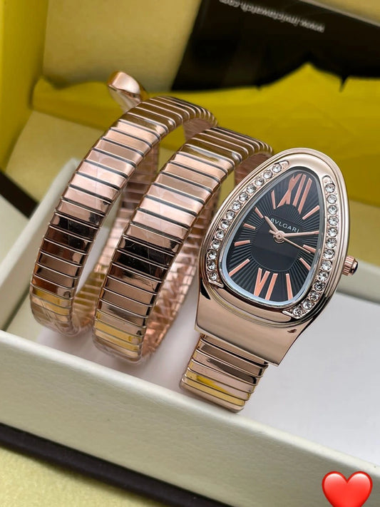 Rose Gold Serpenti Style Women’s Watch – Elegant & Stylish