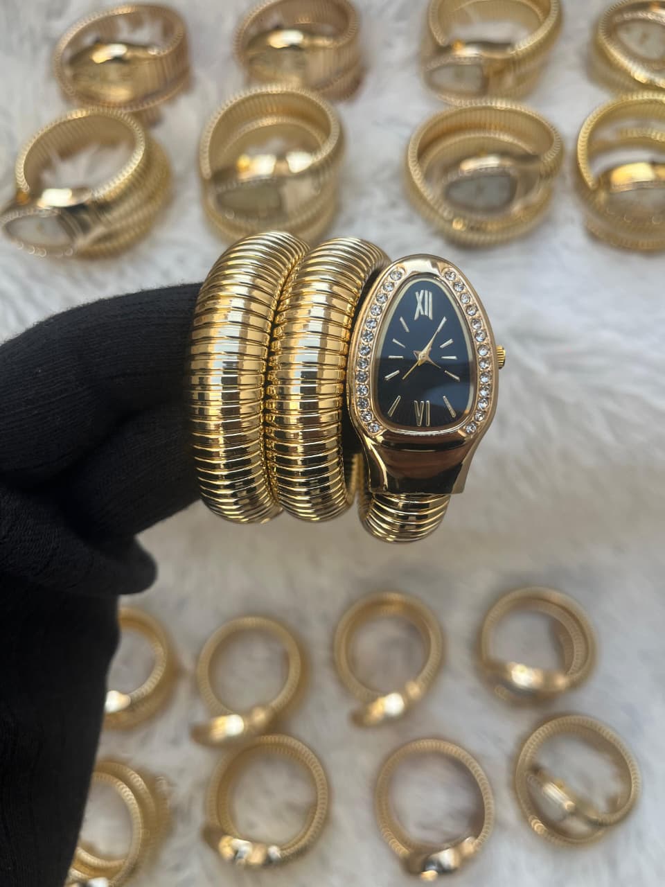 Elegant Gold Serpenti Style Women’s Watch